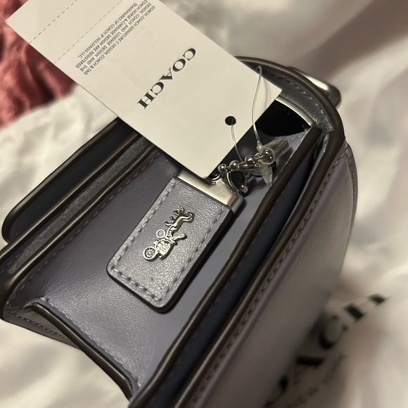 NWT Coach 1941 Bandit Crossbody in Silver / Grey Blue - Picture 5 of 14